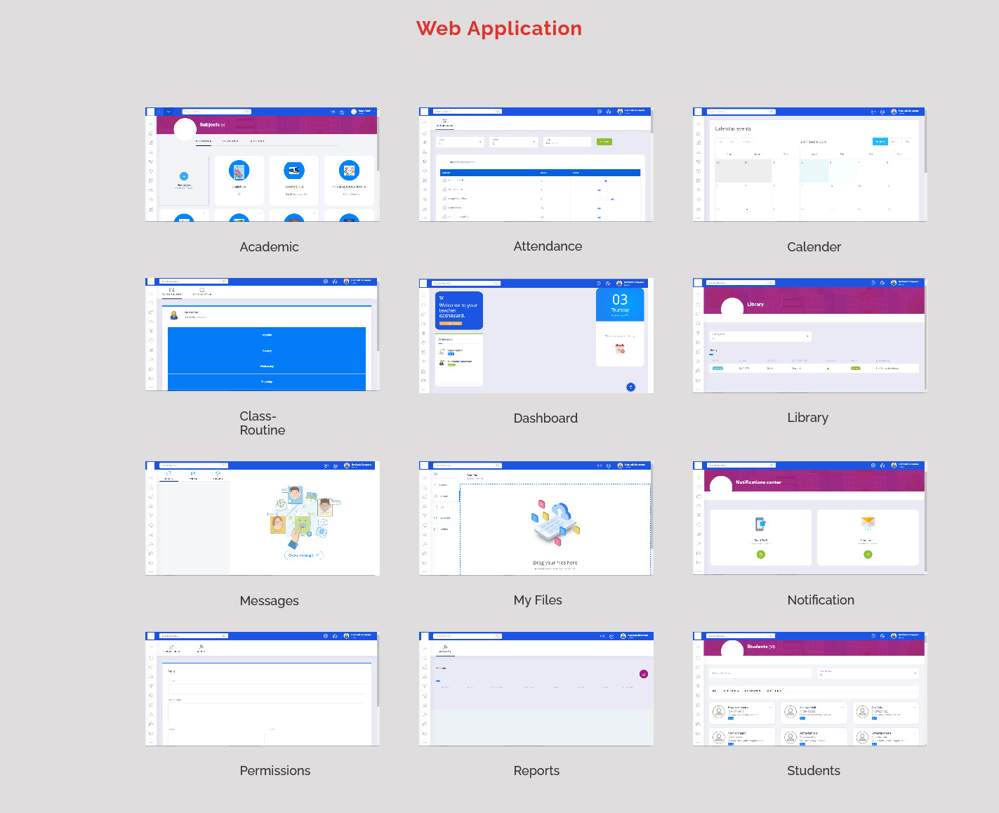 Educational Web Application Development